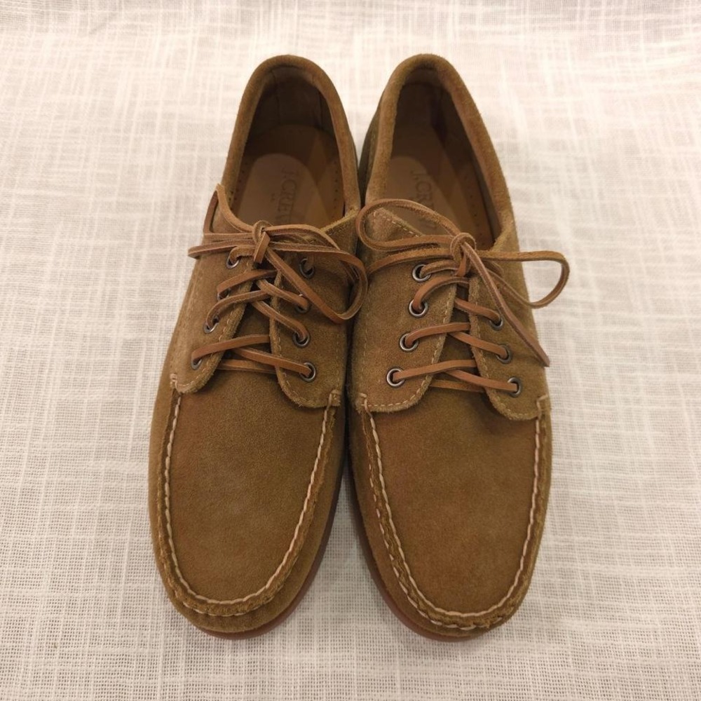 J.Crew Suede Camp Shoes - Men's Size 9/ Tobacco Brown
